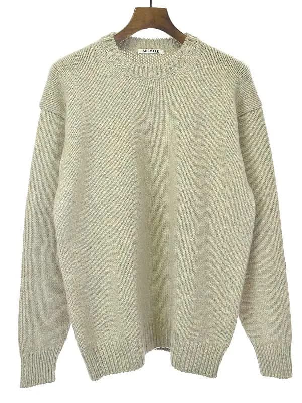 AURALEE オーラリー 20AW CAMEL WOOL MIX KNIT P/O キャメルウールニットセーター