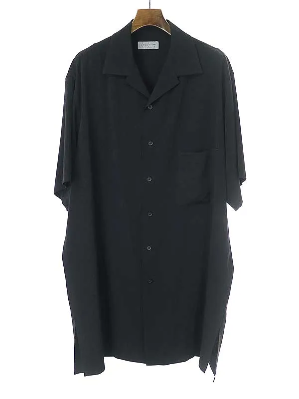 Yohji Yamamoto ヨウジヤマモト プールオム 22SS オープンカラーロングシャツ