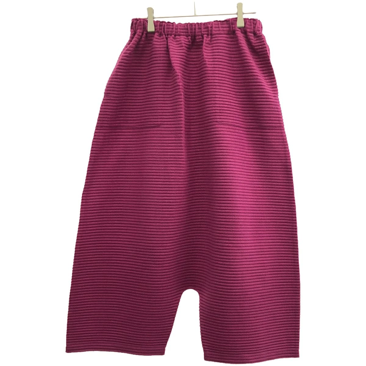ISSEY MIYAKE ミーイッセイ ミヤケ 24AW ボーダープリーツサルエルパンツ