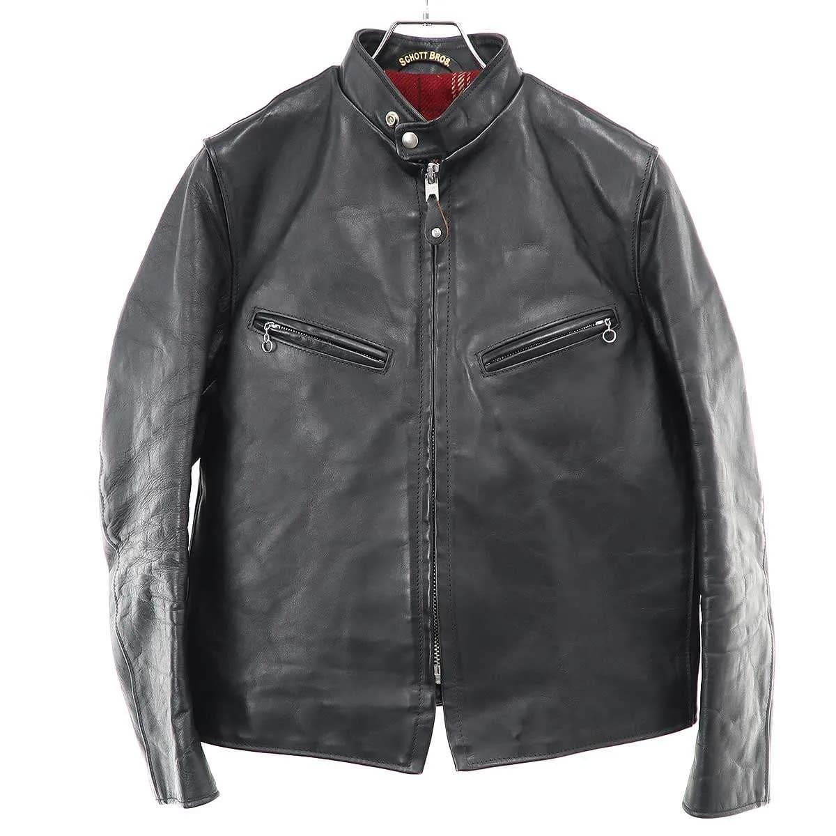 Schott ショット SPECIAL HORSEHIDE CAFE RACER ホースレザーシングルライダースジャケット 641XJH 7545
