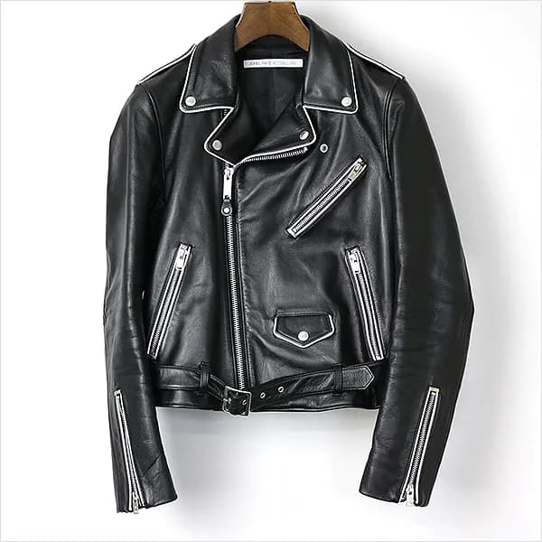 JOHN LAWRENCE SULLIVAN JOHN LAWRENCE SULLIVAN 14aw パイピングダブルライダースジャケット