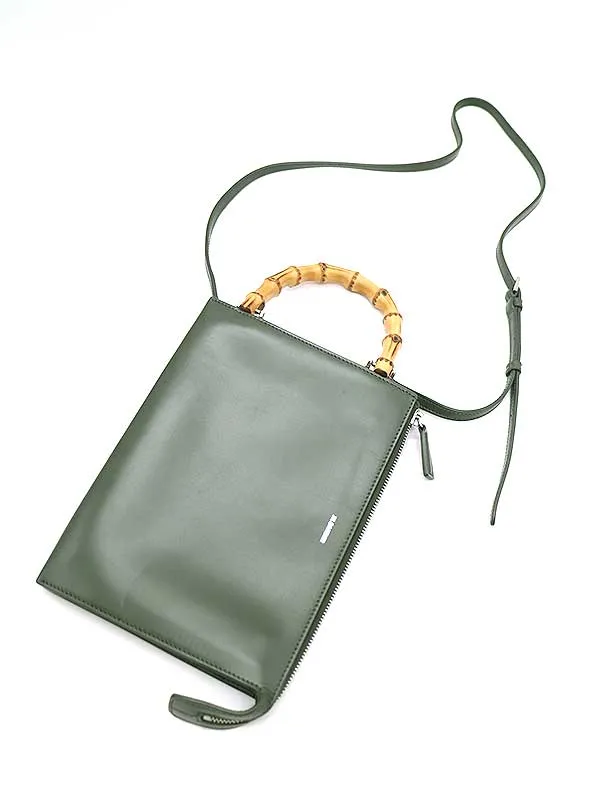 JIL SANDER JIL SANDER ジルサンダー 20SS TOOTIE バンブーハンドルレザーショルダーバッグ