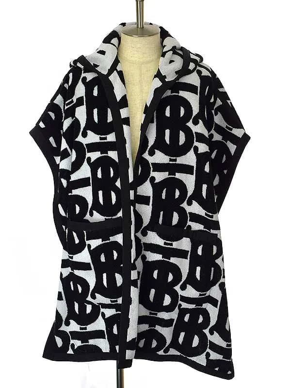 BURBERRY バーバリー 22AW Monogram Jacquard Poncho モノグラムジャガードポンチョ