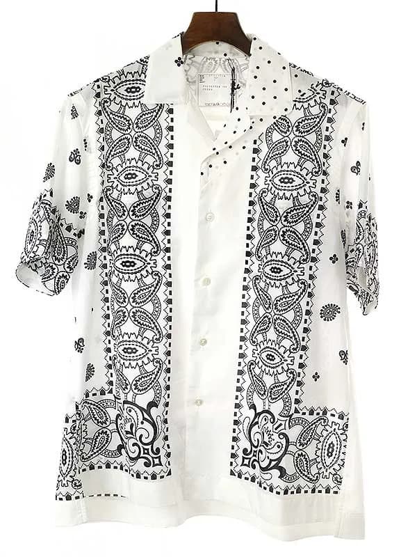 sacai サカイ 21SS Archive Print Mix Shirt ショートスリーブシャツ
