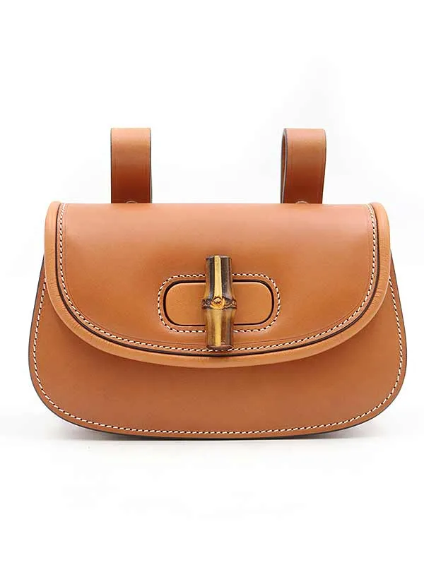 GUCCI グッチ Bamboo 1947 Mini Belt Bag Brown ミニレザーベルトバッグ