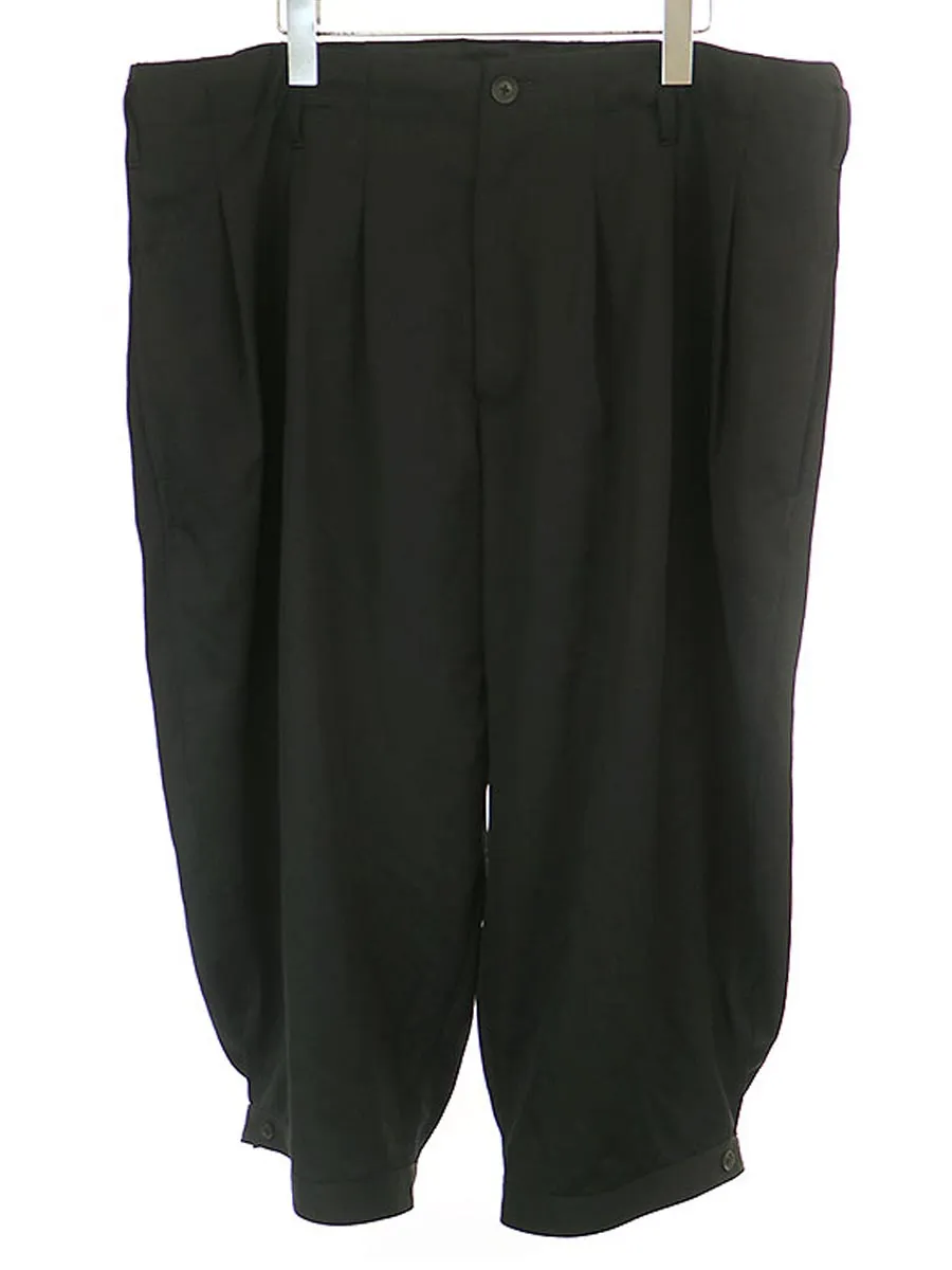 Yohji Yamamoto ヨウジヤマモト プール オム 20SS ウールギャバジン12タックベルトパンツ