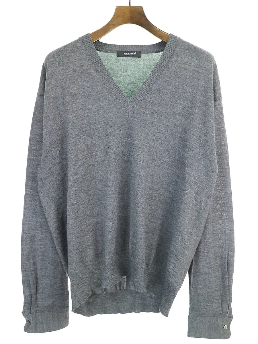 UNDERCOVER アンダーカバー 20AW カフススリーブハイゲージVネックニット