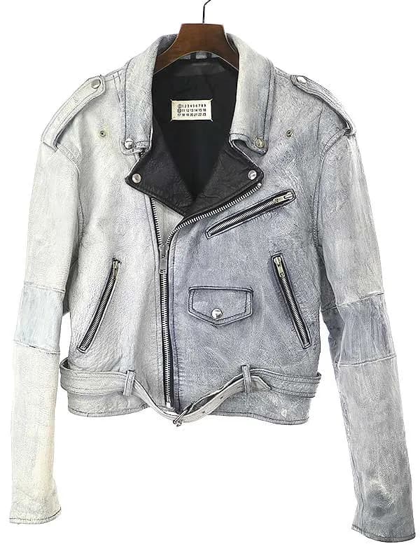 Maison Margiela メゾン マルタン マルジェラ10 初期 アーティザナル ペンキ加工ダブルレザーライダースジャケット