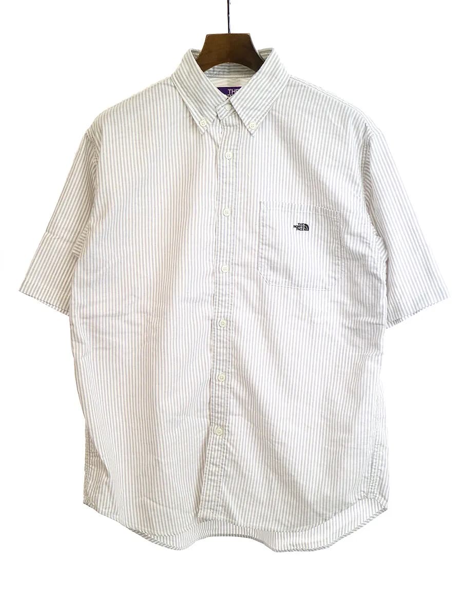 THE NORTH FACE ザ ノースフェイス パープルレーベル Stripe OX B.D. Big H/S Shirt ストライプオックスフォードビッグシャツ