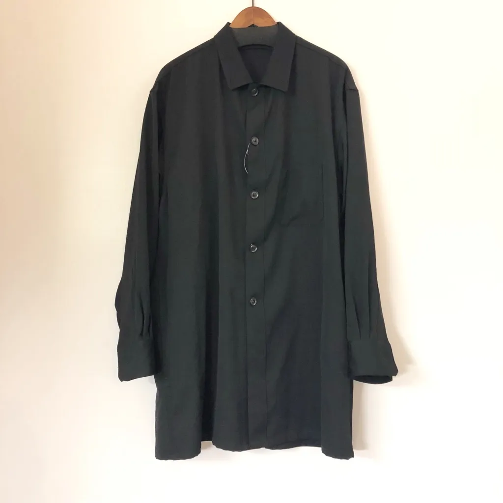 Yohji Yamamoto Yohji Yamamoto POUR HOMME 18SS ウールギャバジンシャツジャケット