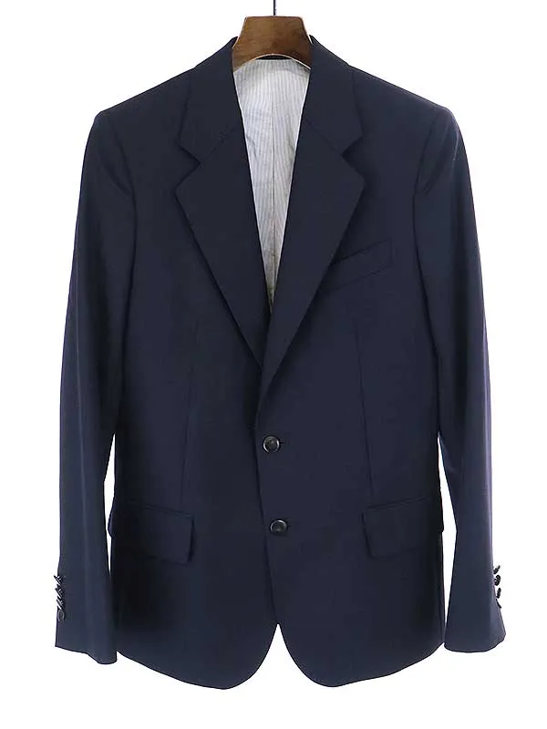 BALENCIAGA バレンシアガ ウールノッチドラペル2Bジャケット