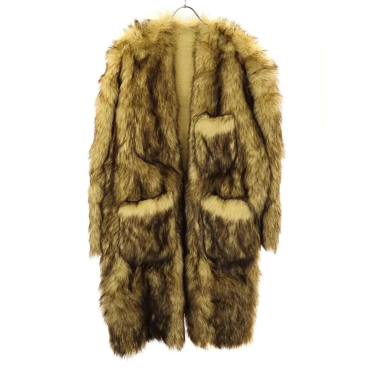 RAF SIMONS ラフシモンズ 20AW Single Layer Fake fur Labo Coat ファイクファーコート