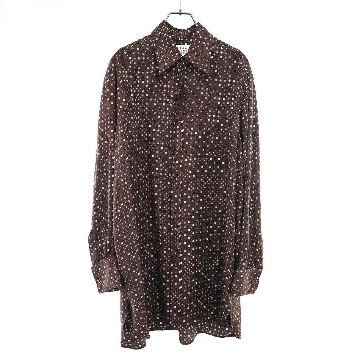 Maison Margiela メゾン マルジェラ 23SS オーバーサイズプリントシルクシャツ