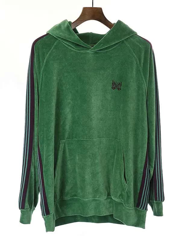 NEEDLES ニードルズ 21SS Track Hoody C/Pe Velour ベルベットパーカー