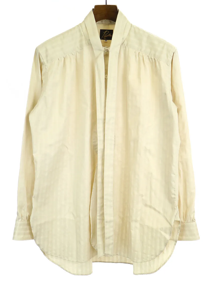 NEEDLES ニードルズ MEN Ascot Collar EDW Shirt Dobby Stripe ストライプシャツ
