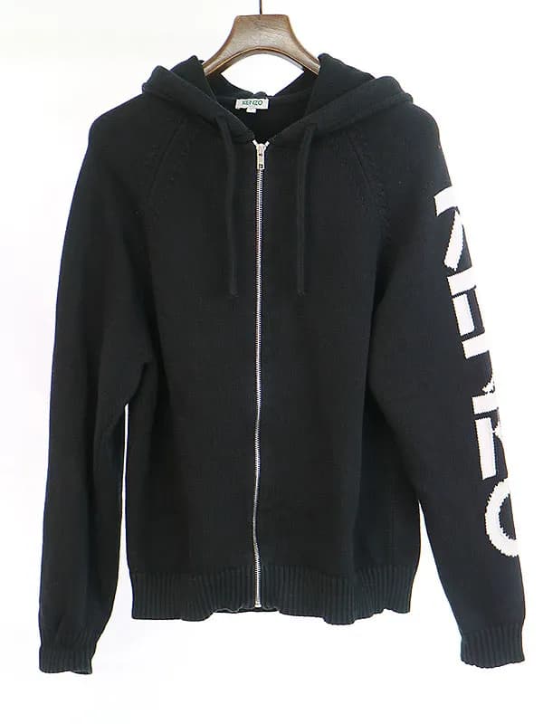 KENZO ケンゾー 19SS インターシャロゴジップアップニットパーカー