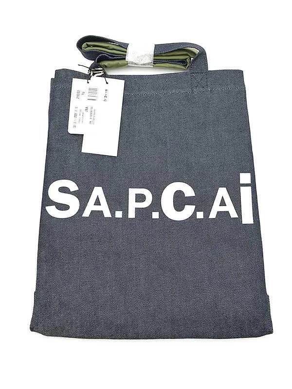 sacai サカイ×アーペーセー 21SS TOTE DOUBLE リバーシブルトートバッグ