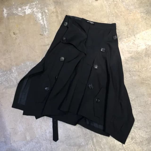 JUNYA WATANABE JUNYA WATANABE 06SS 解体再構築ウールギャバジントレンチスカート