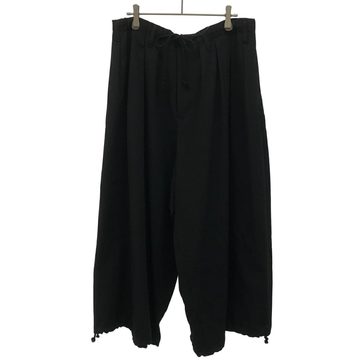 Yohji Yamamoto ヨウジヤマモト プールオム 18AW ウールシワギャバジン バルーンパンツ HV-P26-100