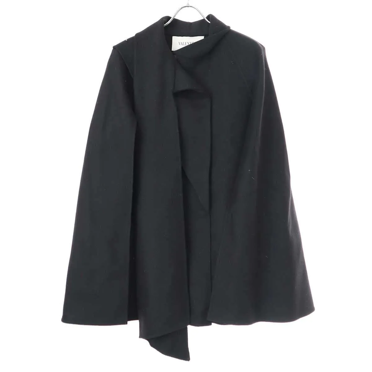 VALENTINO ヴァレンティノ 19AW Draped Collar Cape ウールカシミヤ ケープコート