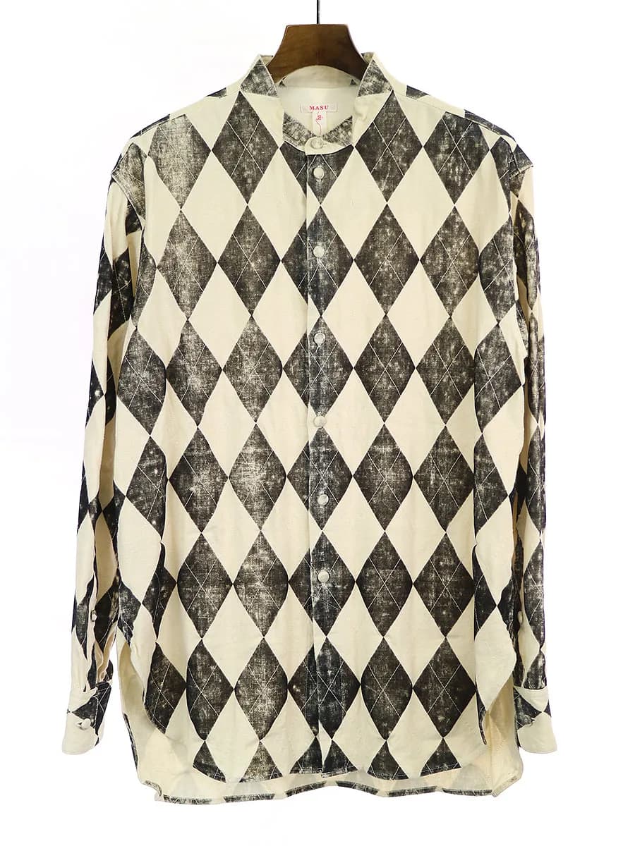 MASU エムエーエスユー 20SS ARGYLE SHIRTS アーガイルシャツ