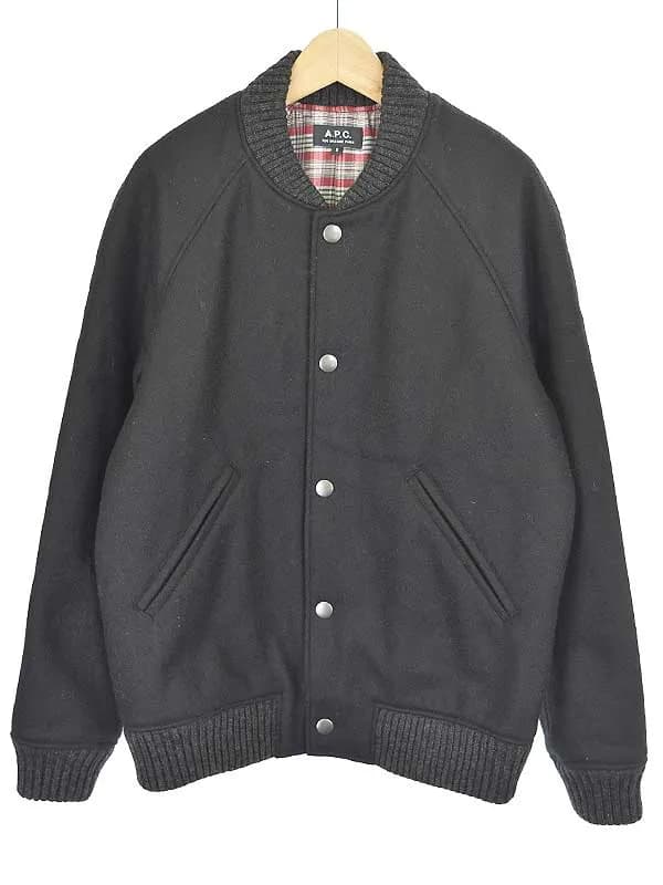 A.P.C. アーペーセー Seven teddy Jules Tournier et fils社製 クラシックウールスタジャン