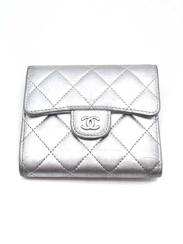 CHANEL シャネル キルティングフラップウォレット