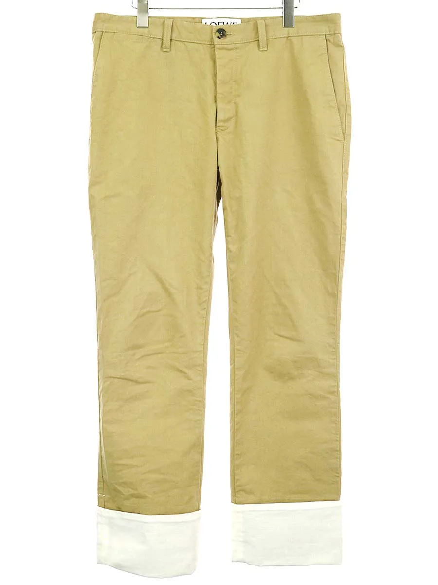 LOEWE ロエベ 19SS TURN UP CHINO PANTS ターンアップチノパンツ フィッシャーマン