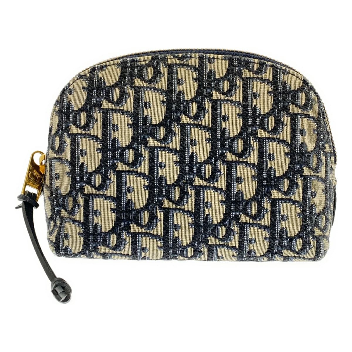 Christian Dior クリスチャンディオール オブリークキャンバス トロッターポーチ