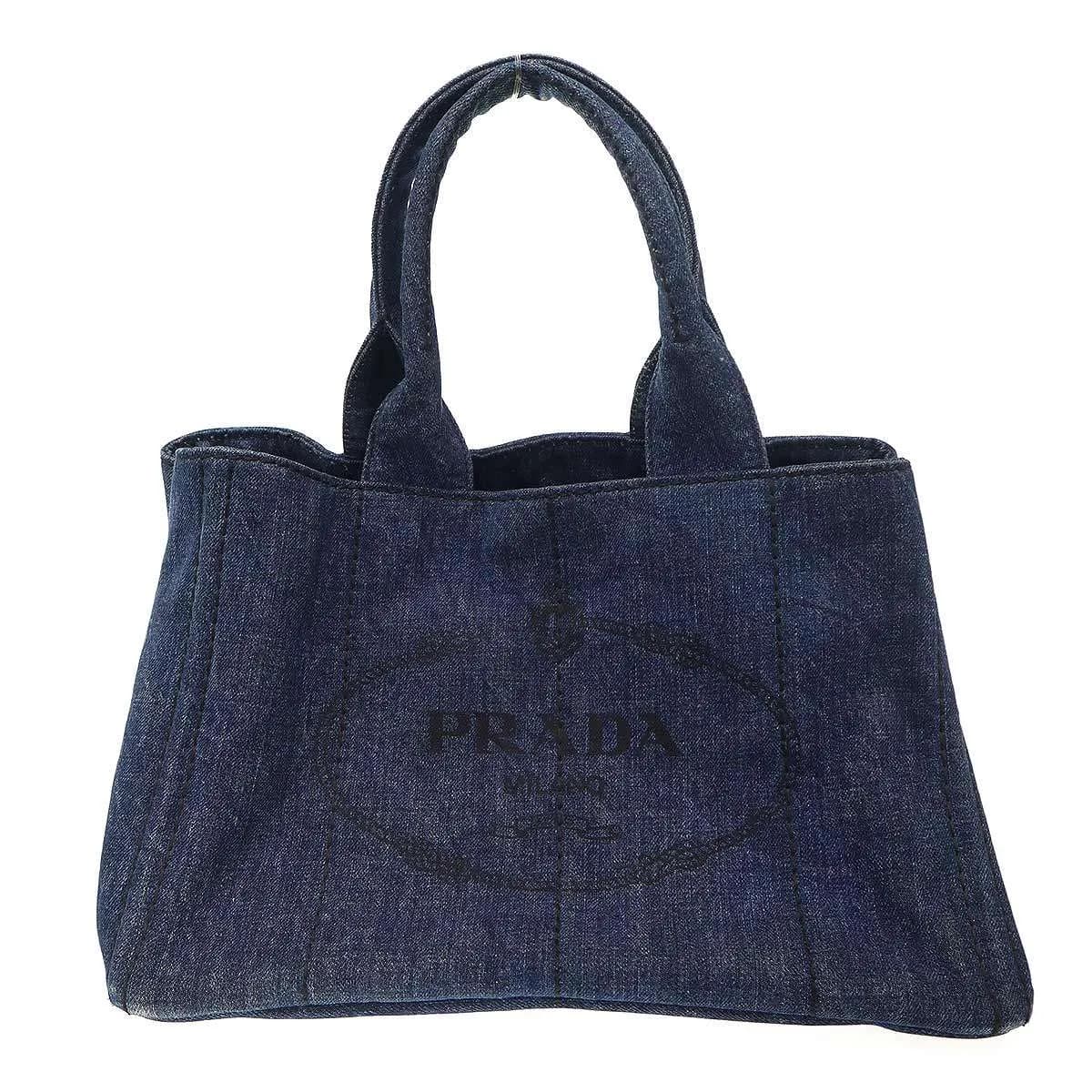 PRADA プラダ CANAPA DENIM カナパデニムハンドバッグ