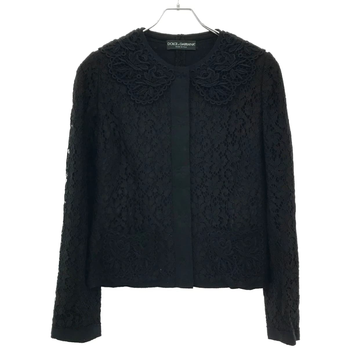DOLCE&GABBANA ドルチェ&ガッバーナ クロッシェカラー レースジャケット F25PPT/FLMOH