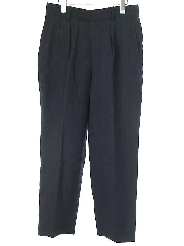 A.PRESSE ア プレッセ 23SS Wide Tapered Trousers チェック柄ワイドテーパードトラウザーズパンツ