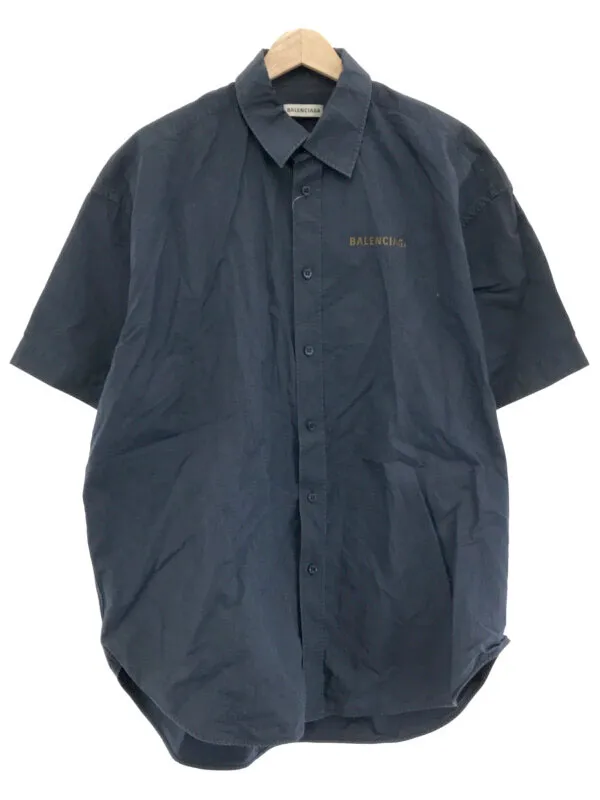 BALENCIAGA バレンシアガ 18SS ロゴプリントオーバーサイズショートスリーブシャツ