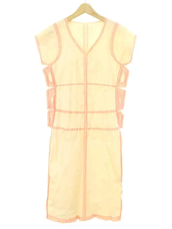 ISSEY MIYAKE イッセイミヤケ エーポック マルチファブリックノースリーブワンピース