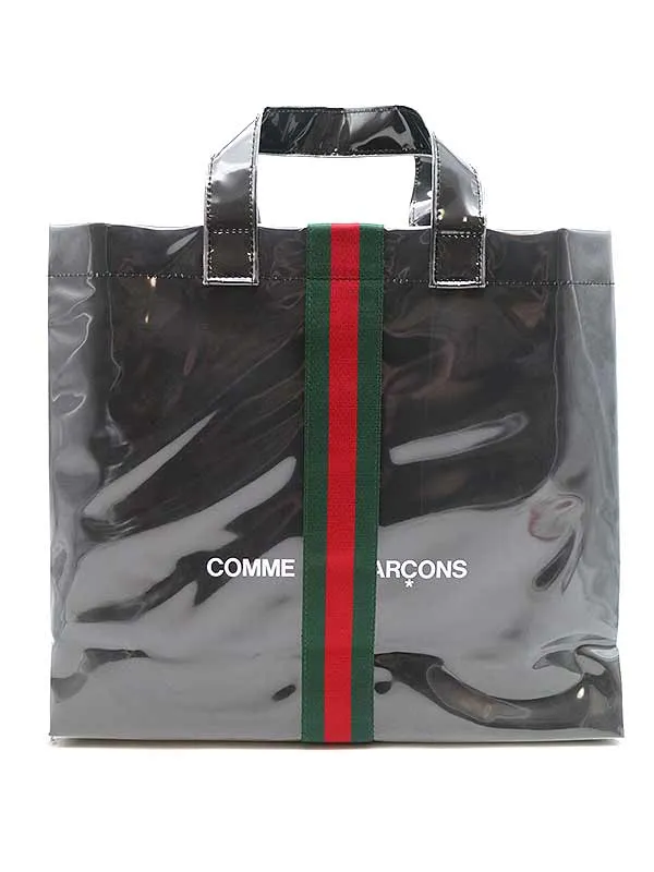 GUCCI グッチ×コムデギャルソン 21AW シェリーライン PVCトートバッグ OD-K221-051