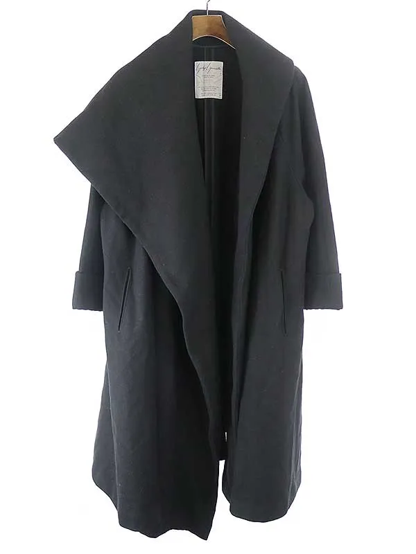 Yohji Yamamoto ヨウジヤマモト 90s アシンメトリーウールロングコート