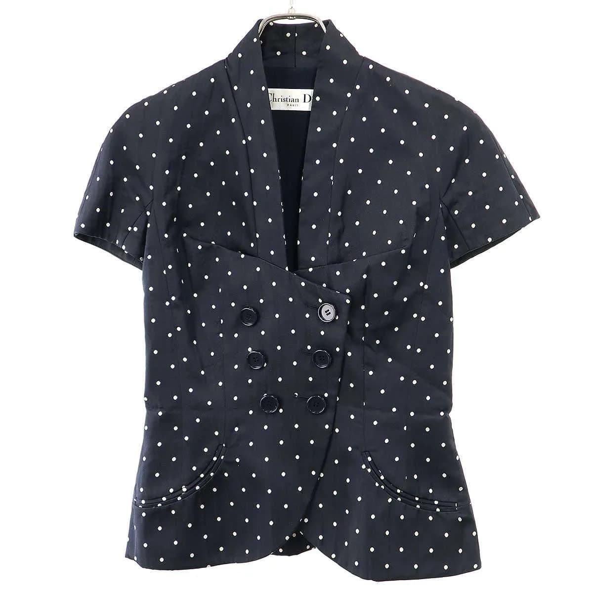 Christian Dior クリスチャンディオール ドット ショートスリーブジャケット&スカート セットアップ 0C21234A1639/0C21301A1639