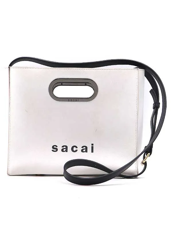 sacai サカイ New Shopper Bag Small レザーショッパー2WAYバッグ