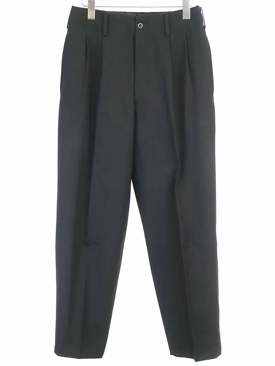 Yohji Yamamoto ヨウジヤマモト プールオム 2000AW 2タックウールギャバジンパンツ