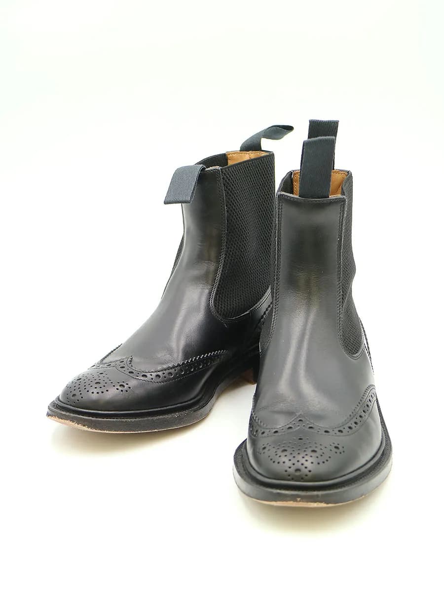 Tricker's トリッカーズ L6026 サイドゴアウィングチップブーツ