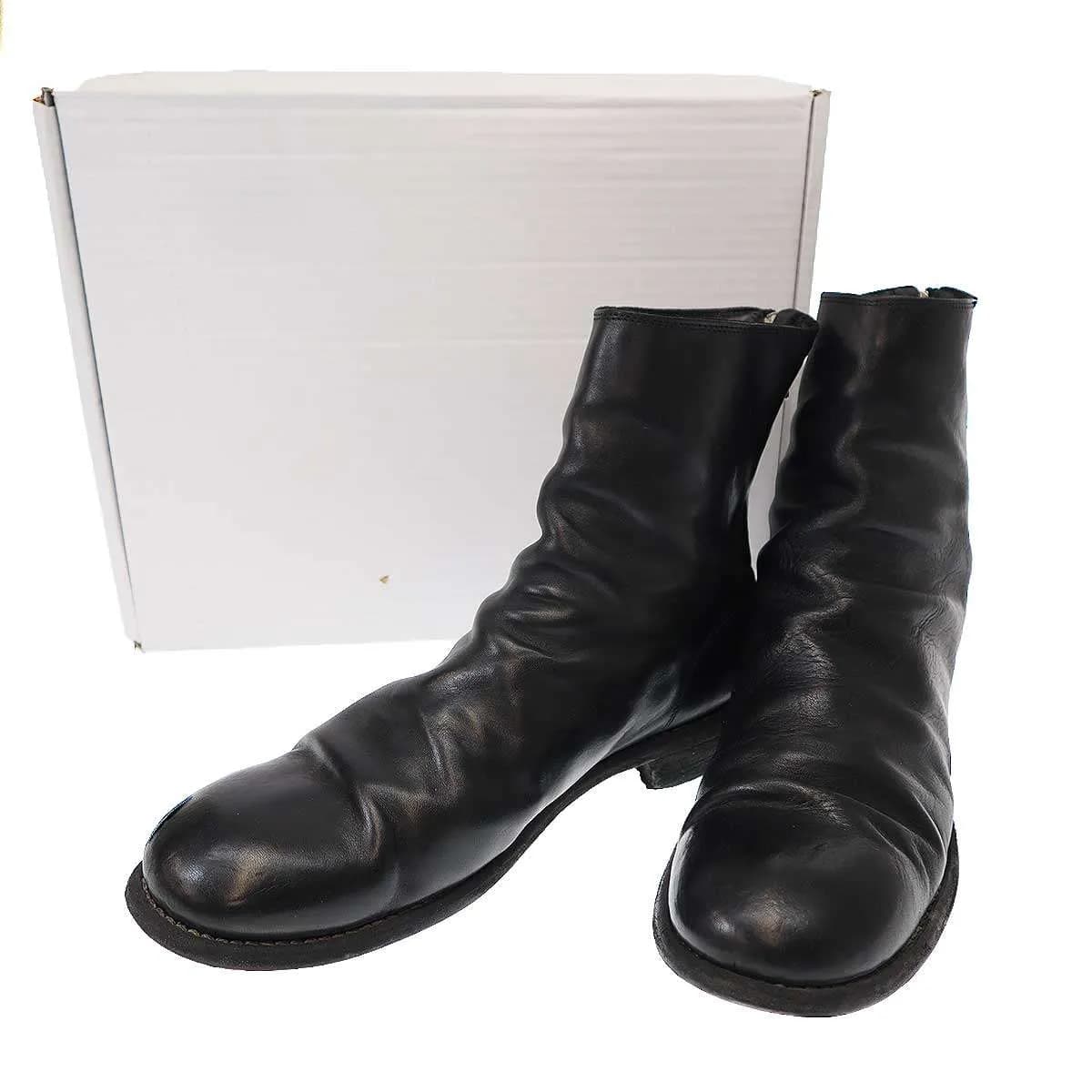 GUIDI グイディ 986 HORSE FULL GRAIN バックジップレザーブーツ