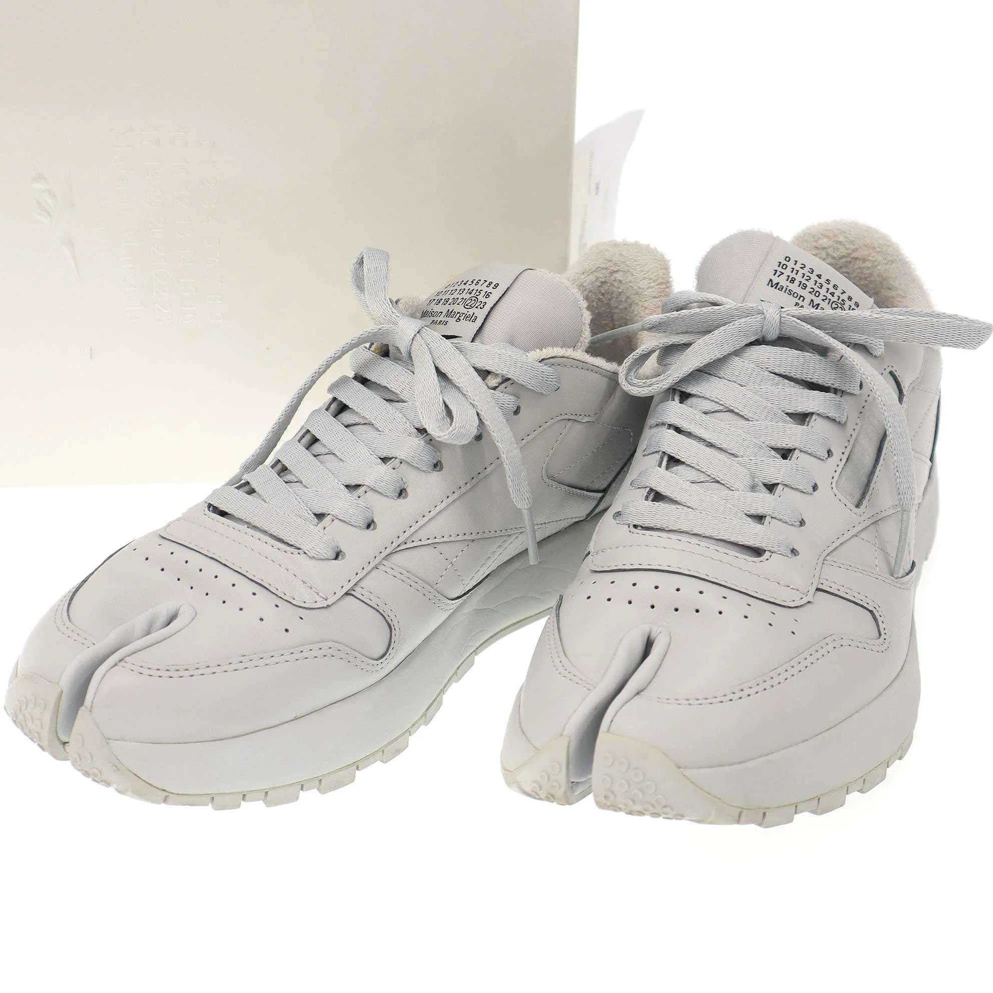 Maison Margiela メゾン マルジェラ×リーボック 21SS Classic Leather Tabi 足袋スニーカー S57WS0406