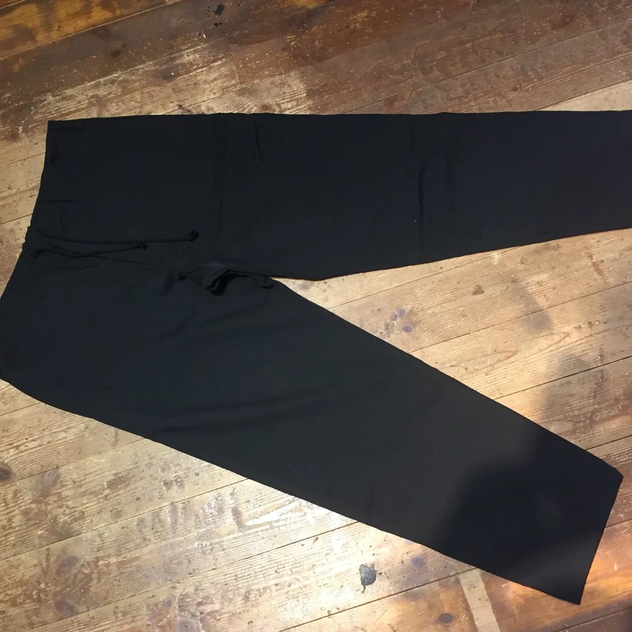 Yohji Yamamoto Yohji Yamamoto POUR HOMME 16SS ウールギャバジンワイドイージーパンツ