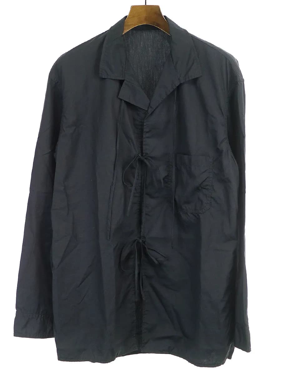 Yohji Yamamoto ヨウジヤマモト プール オム 16SS 環縫いリボンシャツ