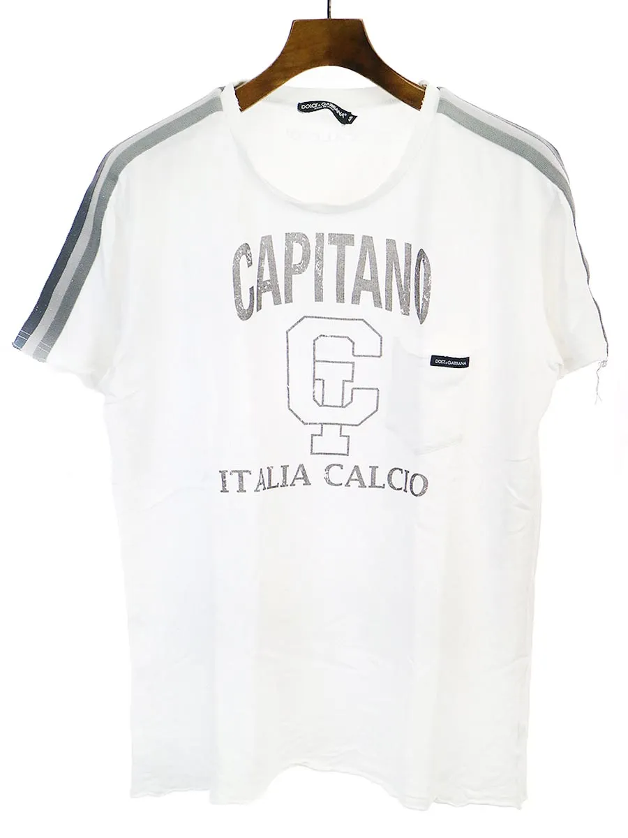 DOLCE&GABBANA ドルチェ&ガッバーナ CALCIOラインポケットTシャツ