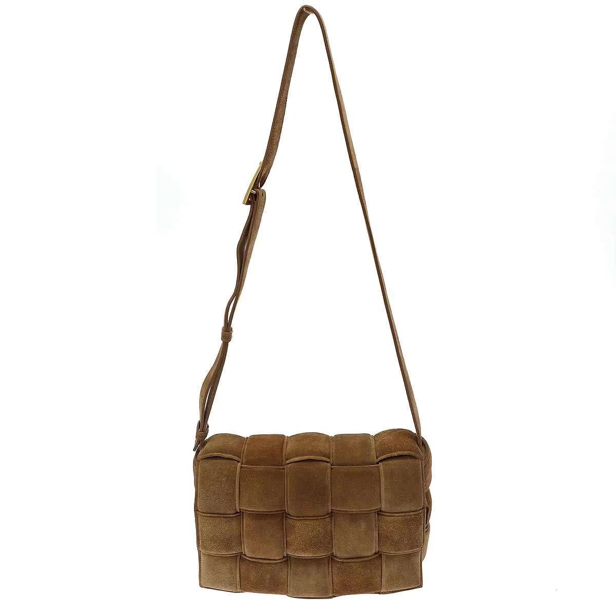 BOTTEGA VENETA ボッテガヴェネタ 20SS Padded Cassette スウェードパデットカセット ショルダーバッグ