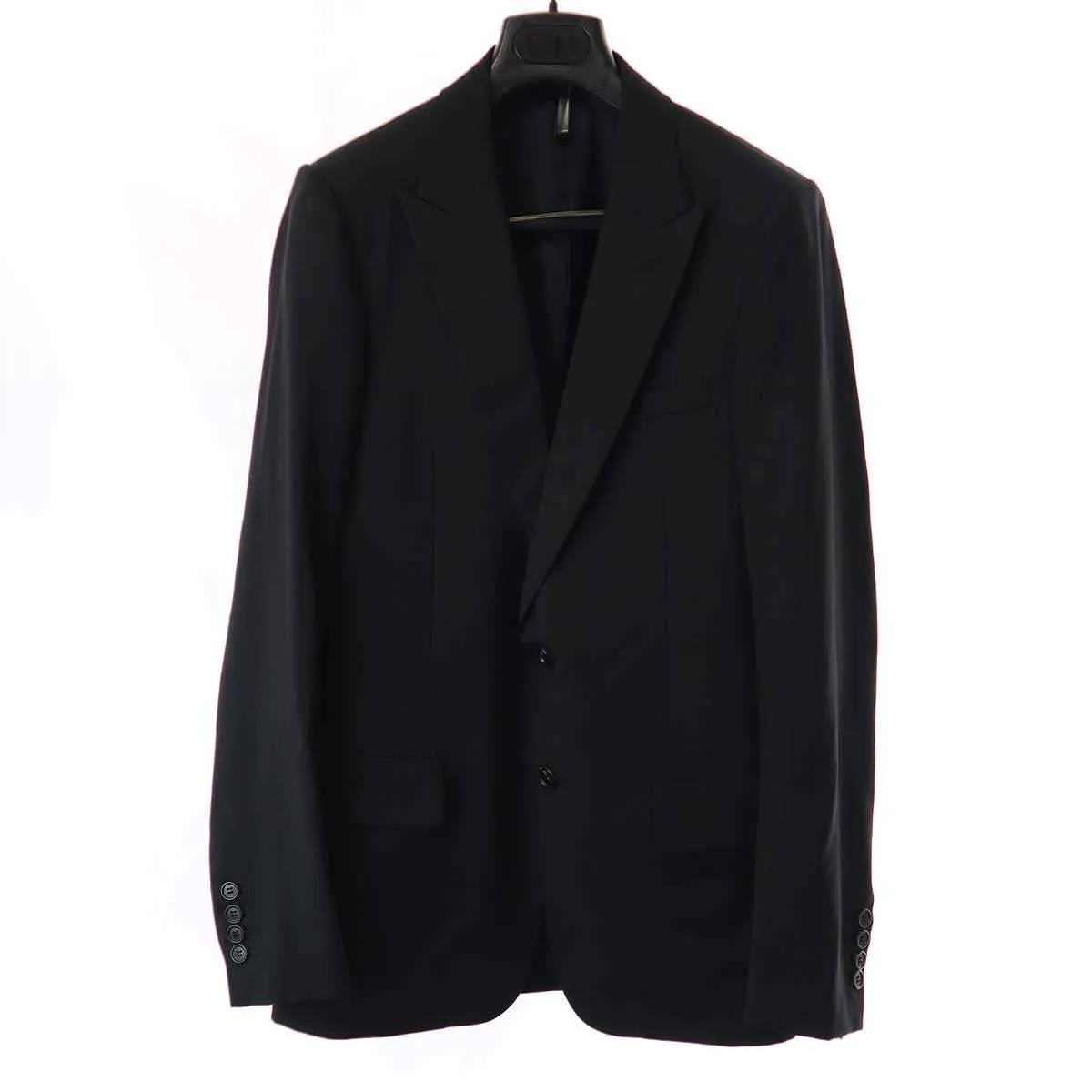 Dior HOMME ディオールオム 09AW ピークドラペル 2Bウールセットアップスーツ