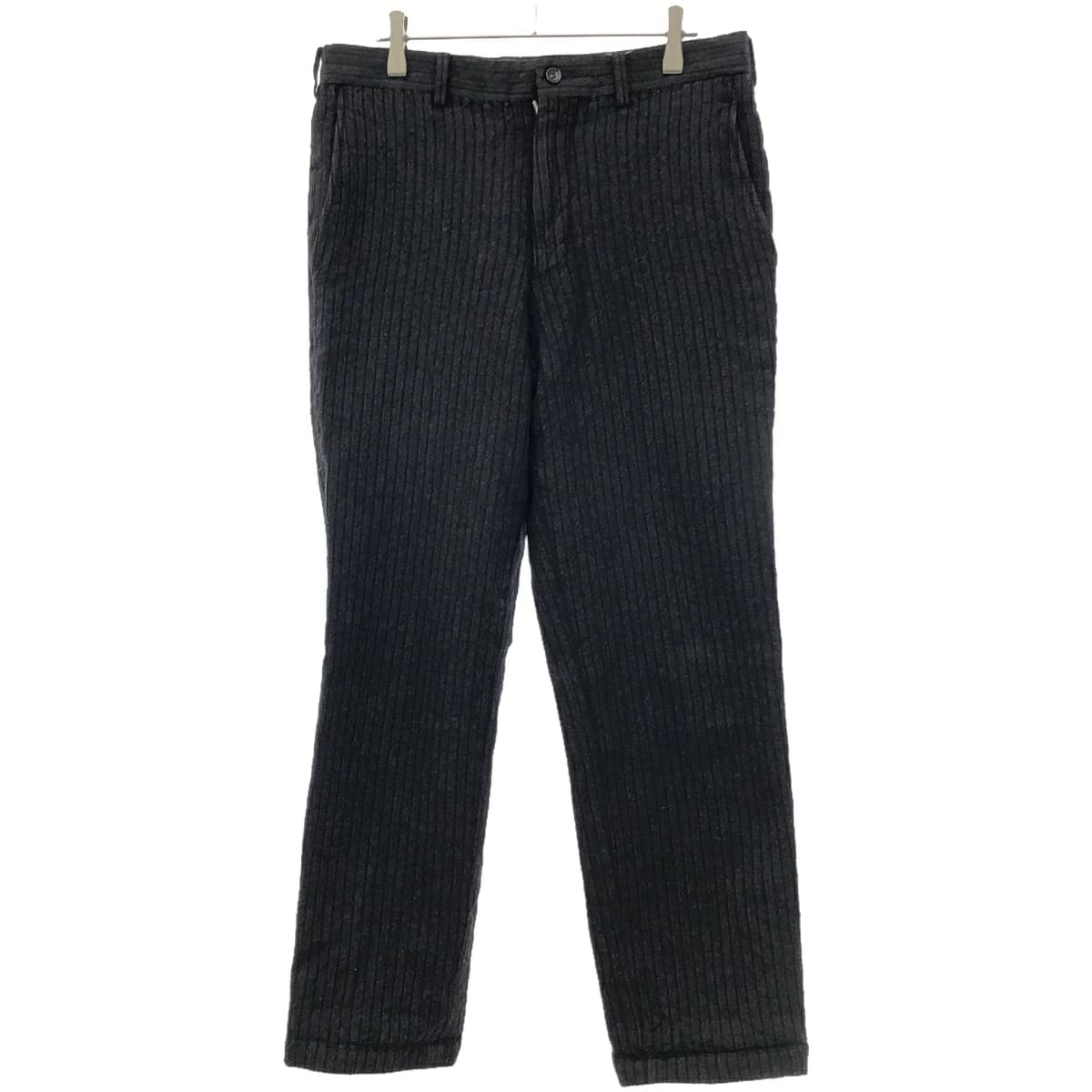 COMME des GARCONS コムデギャルソンオム 2003AW 圧縮ウールストライプトラウザーパンツ