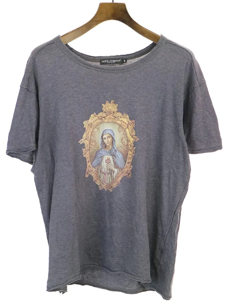 DOLCE&GABBANA ドルチェ&ガッバーナ マリアプリントクルーネックTシャツ