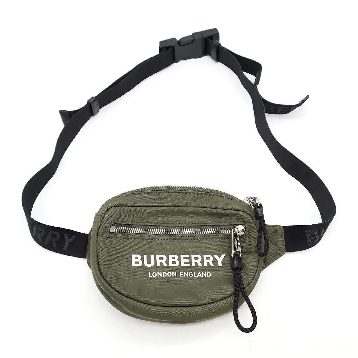 BURBERRY バーバリー CANNON ML ロゴプリントナイロンウエストバッグ 8014524